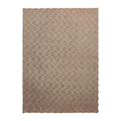 Kayoom Hochflorteppich Taupe 200x290 cm
