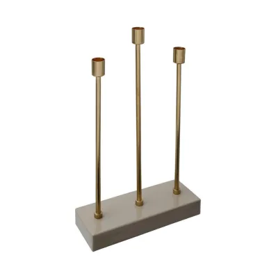 Kayoom Kerzenhalter Gold, Bordeaux 26x39.5x9 cm