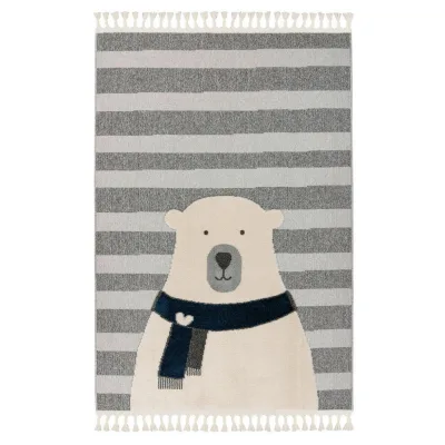 Kayoom Kinderteppich Grau 160x230 cm