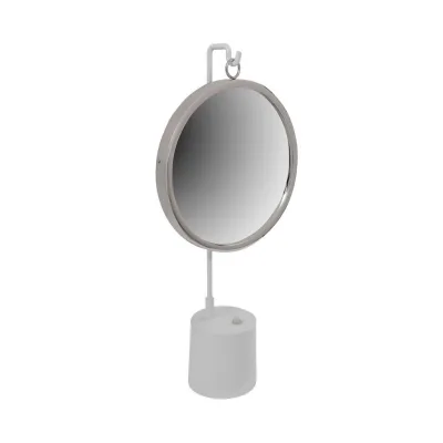 Kayoom Schminkspiegel Silber, Weiß 30x65x13 cm