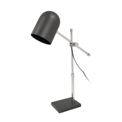 Kayoom Stehleuchte Schwarz, Silber 12x54x46 cm