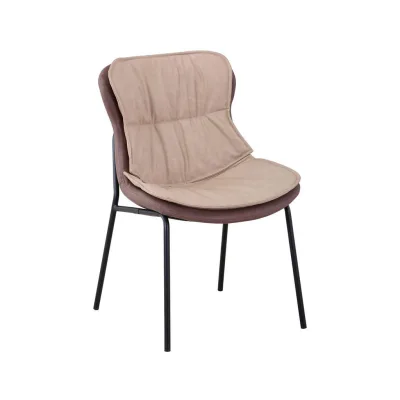 Kayoom Stuhl Beige, Hellbraun 54x84x64 cm