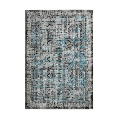 Kayoom Vintage-Teppich Ariya Blau 200x290 cm