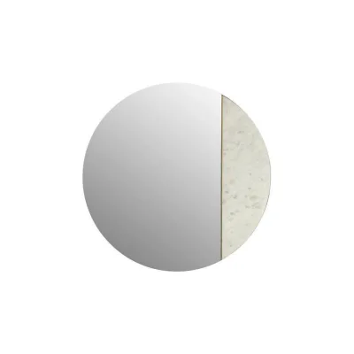 Kayoom Wandspiegel Weiß 70x70x3 cm