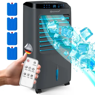 KESSER® 4in1 Mobile Klimaanlage   Fernbedienung   Klimagerät   Ventilator Klimaanlage   10 L Tank   Timer   3 Stufen   Ionisator Luftbefeuchter   Luftkühler