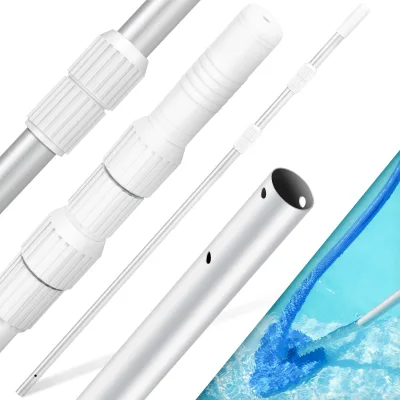 KESSER® Pool Teleskopstange Aluminium Poolstange    Stange zur Poolreinigung 3-teilig     einstellbar von 1,20m bis 3,60m   Witterungsbeständig und Stabil