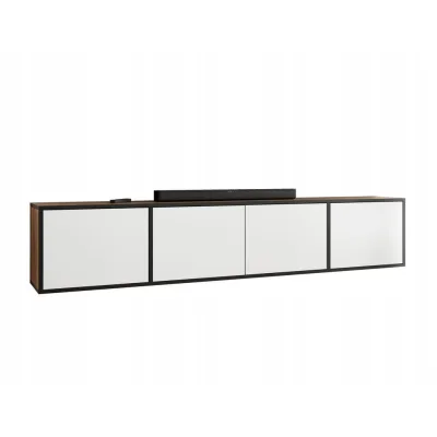 Kier Furniture Tv-Lowboard Honigeiche, Weiß 206.4x42x38.9 cm