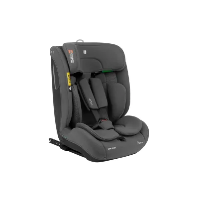 Kikka boo Kindersitz i-Flit i-Size (76-150cm) Isofix Kopfstütze verstellbar SPS dunkelgrau