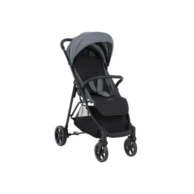 Kikkaboo Kinderwagen, Buggy Alexa 22 kg faltbar, Rückenlehne verstellbar, Gurt grau