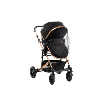 Kikkaboo Moskitonetz Kinderwagen, Insektenschutz, Universalgröße Mückennetz Tüll schwarz