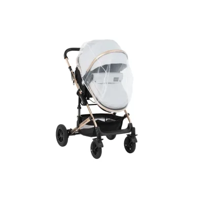 Kikkaboo Moskitonetz Kinderwagen, Insektenschutz, Universalgröße Mückennetz Tüll weiß