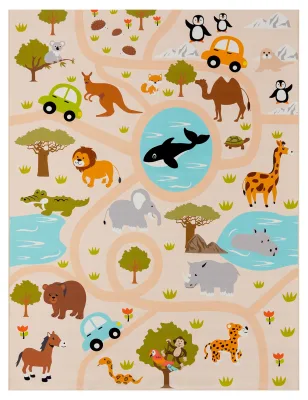 Kinderteppich Bini mehrfarbig 80x150 cm