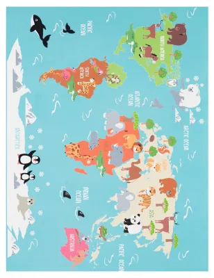 Kinderteppich Bini türkis 80x150 cm