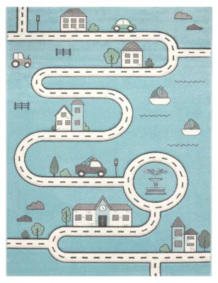 Kinderteppich Diamora blau 80x150 cm