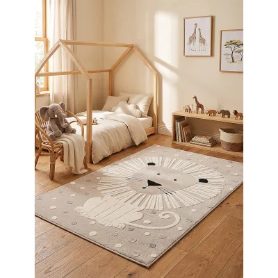 Kinderteppich Pflegeleicht Beige 140x200 cm - VELT   Kadima Design