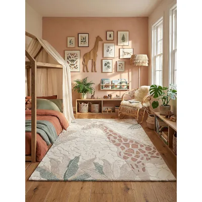 Kinderteppich Pflegeleicht Creme 120x170 cm - VELT   Kadima Design