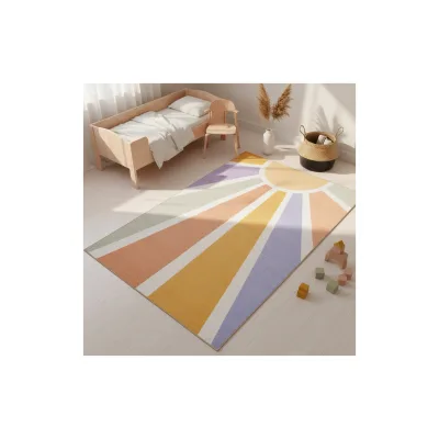 Kinderteppich TRAUN, mit Sonnenstrahlen-Motiv, Bunt, 160 x 230 cm