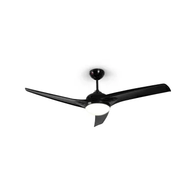 Klarstein Figo Deckenventilator 2-in-1 mit Deckenleuchte Ø 132 cm Schwarz