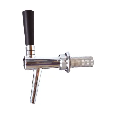 Kolbenschankhahn C-TAP aus Chromnickelstahl, NW 10 mm, poliert, Length:55 mm