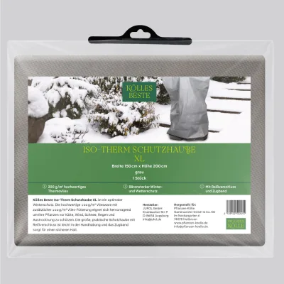 Kölles Beste Iso-Therm Schutzhaube XL, grau, B150 x H200 cm