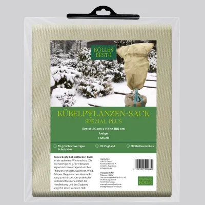 Kölles Beste Kübelpflanzen-Sack 'Spezial-Plus', beige, B80 x H100 cm