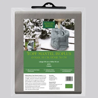Kölles Beste Topf-Mantel Isoplus, grau, L175 x H70 cm