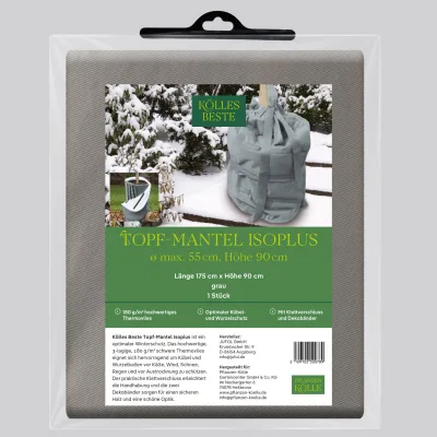 Kölles Beste Topf-Mantel Isoplus, grau, L175 x H90 cm