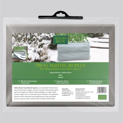 Kölles Beste Trog-Mantel Isoplus, grau, L320 x H60 cm