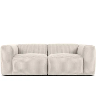 Konsimo® 2-Sitzer-Modulsofa Creme 210x73x96 cm