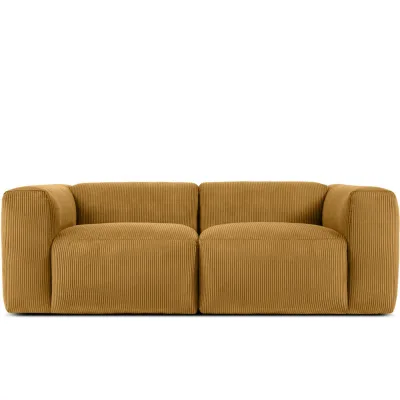 Konsimo® 2-Sitzer-Modulsofa Gelb 210x73x96 cm