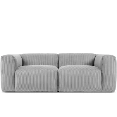Konsimo® 2-Sitzer-Modulsofa Hellgrau 210x73x96 cm