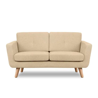 Konsimo® 2-Sitzer-Sofa Creme 88x80x153 cm
