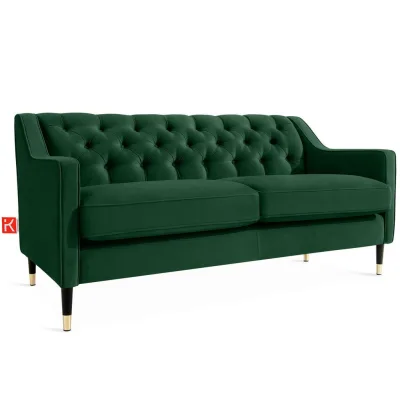 Konsimo® 2-Sitzer-Sofa Dunkelgrün 170x78x80 cm