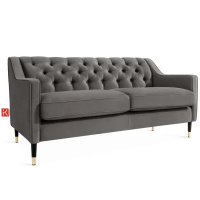 Konsimo® 2-Sitzer-Sofa Grau 170x78x80 cm
