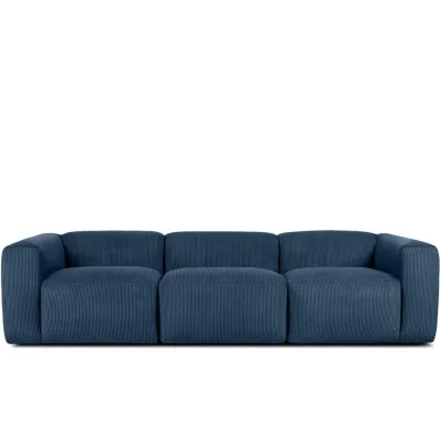 Konsimo® 3-Sitzer-Modulsofa Blau, Grün 290x73x96 cm