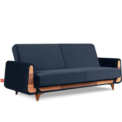 Konsimo® 3-Sitzer-Schlafsofa Blau, Dunkelblau 230x98x98 cm