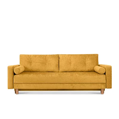 Konsimo® 3-Sitzer-Schlafsofa Gelb 220x80x100 cm