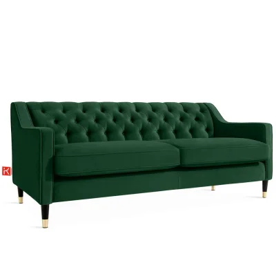 Konsimo® 3-Sitzer-Sofa Dunkelgrün 192x78x80 cm