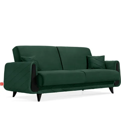 Konsimo® 3-Sitzer-Sofa Dunkelgrün 230x98x98 cm