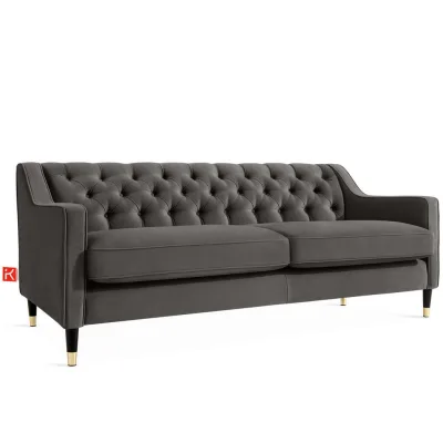 Konsimo® 3-Sitzer-Sofa Grau 192x78x80 cm