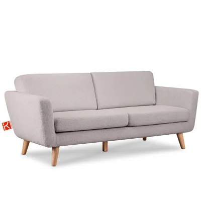 Konsimo® 3-Sitzer-Sofa Hellgrau 88x80x190 cm