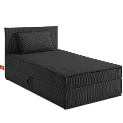 Konsimo® Boxspringbett Dunkelgrau 80x200 cm