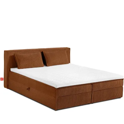 Konsimo® Boxspringbett Orange 180x200 cm