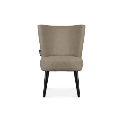 Konsimo® Cocktailsessel Graubraun, Schwarz 63x89x65 cm