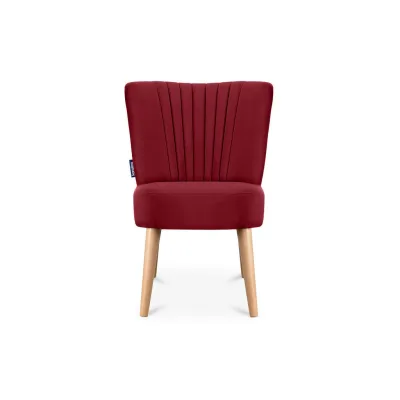 Konsimo® Cocktailsessel Rot, Buche 63x89x65 cm