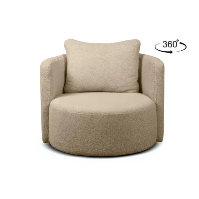 Konsimo® Drehsessel Beige 92x75x94 cm