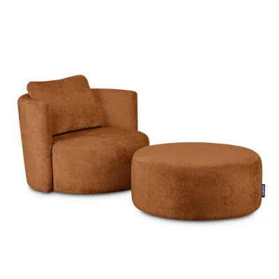 Konsimo® Drehsessel-Set Orange 92x75x80 cm