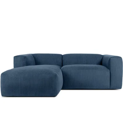 Konsimo® Eckmodulsofa-Links Blau, Grün 225x176 cm