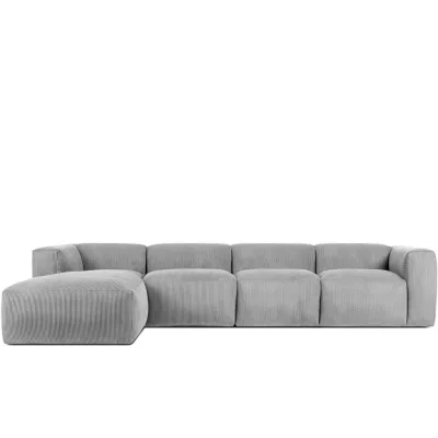 Konsimo® Eckmodulsofa-Links Hellgrau 365x176 cm