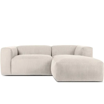 Konsimo® Eckmodulsofa-Rechts Creme 225x176 cm